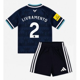 Newcastle United Tino Livramento #2 Borta Kläder Barn 2026-27 Kortärmad (+ Korta byxor)